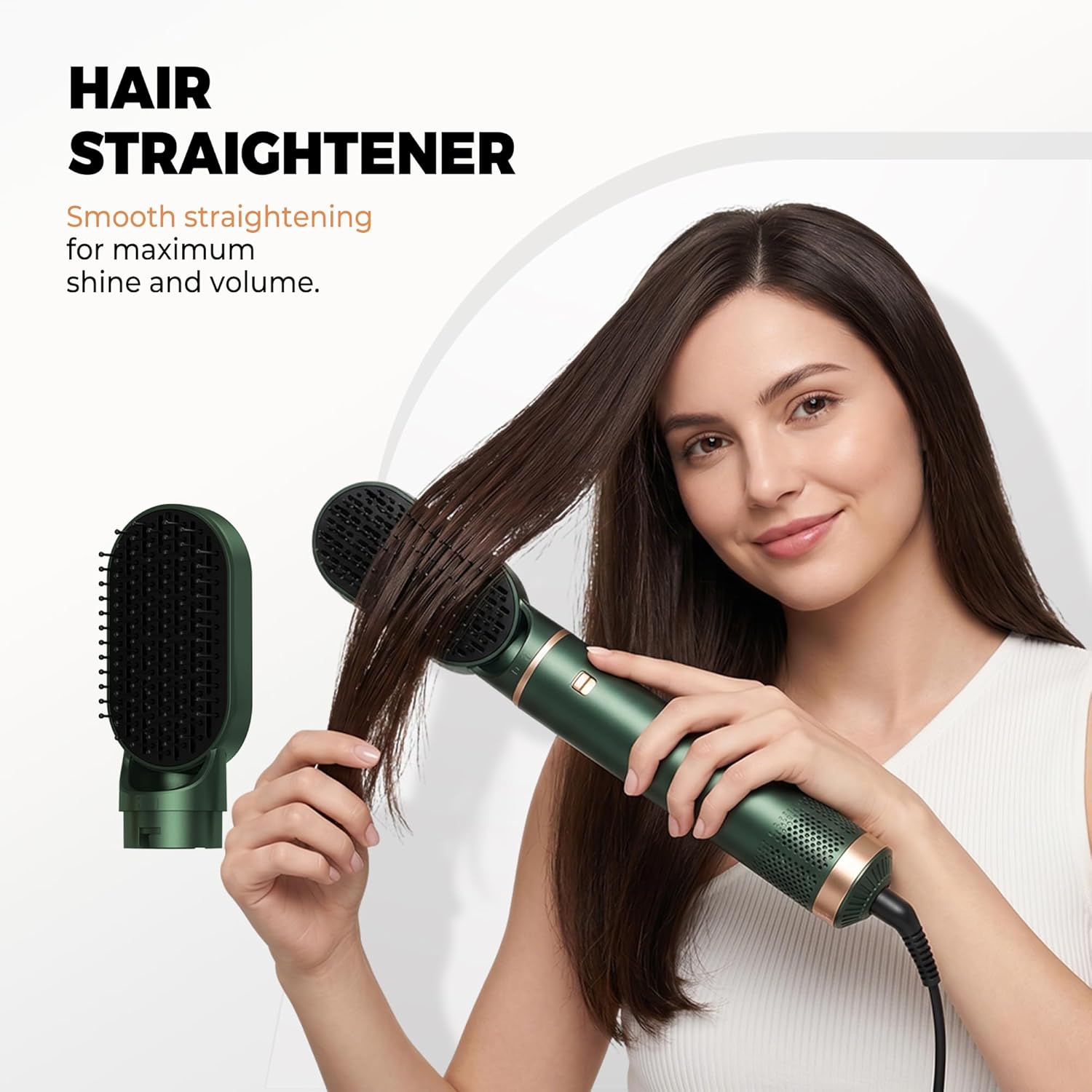 5 in 1 Blow Dryer Brush, Upgrade Hair Dryer Brush Set Negative Ion Air Styler Curling Wrap Air Curler, Hot Air Brush