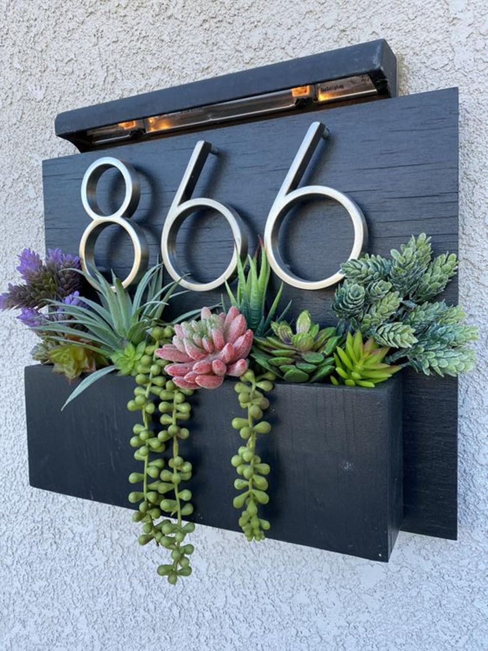 5 Inch House Numbers for Outside, Metal Modern Floating House Numbers, Garden Door Mailboxs Decor Number with Nail