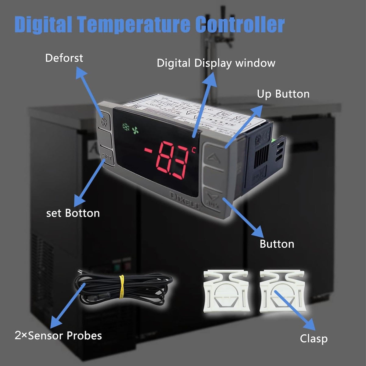 XR03CX-4N0F1 for Dixell Temperature Controller 120V