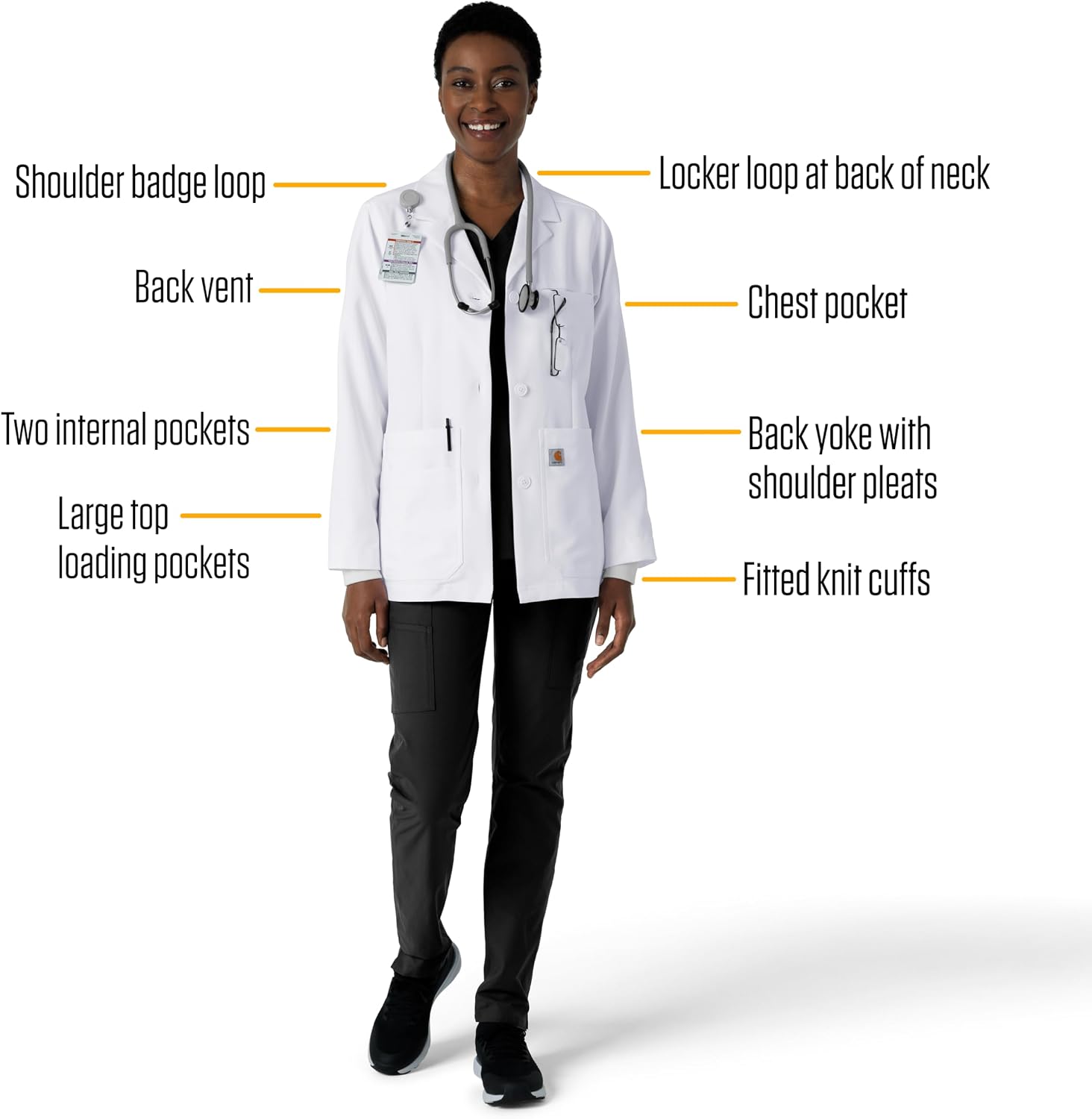 Scrubs C72005 Women's Modern Fit Consultation Lab Coat