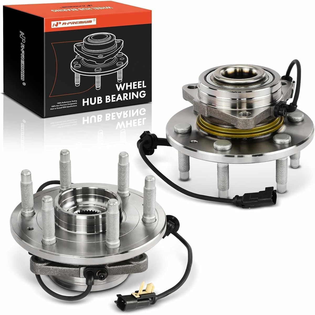 A-Premium Front Wheel Bearing Hub Assembly for Chevy Silverado 1500 14-18
