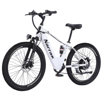 Electric Mountain Bike for Adults 26" Step-Over/Thru Commuter Ebike for Men Women, 540W/1100W Peak Motor, 374Wh/500Wh