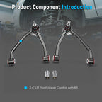 Globclufix 2-4" Lift Front Upper Control Arm Compatible with Yukon 07-14