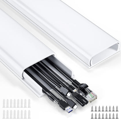 Cord Hider, 62.8in Cord Covers for 6-8 Wires on Wall, Cable Hider Cable Management, Wire Hiders for TV on Wall, Wire