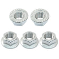 M12/1.25mm Serrated Flange Hex Nuts, 5Pcs