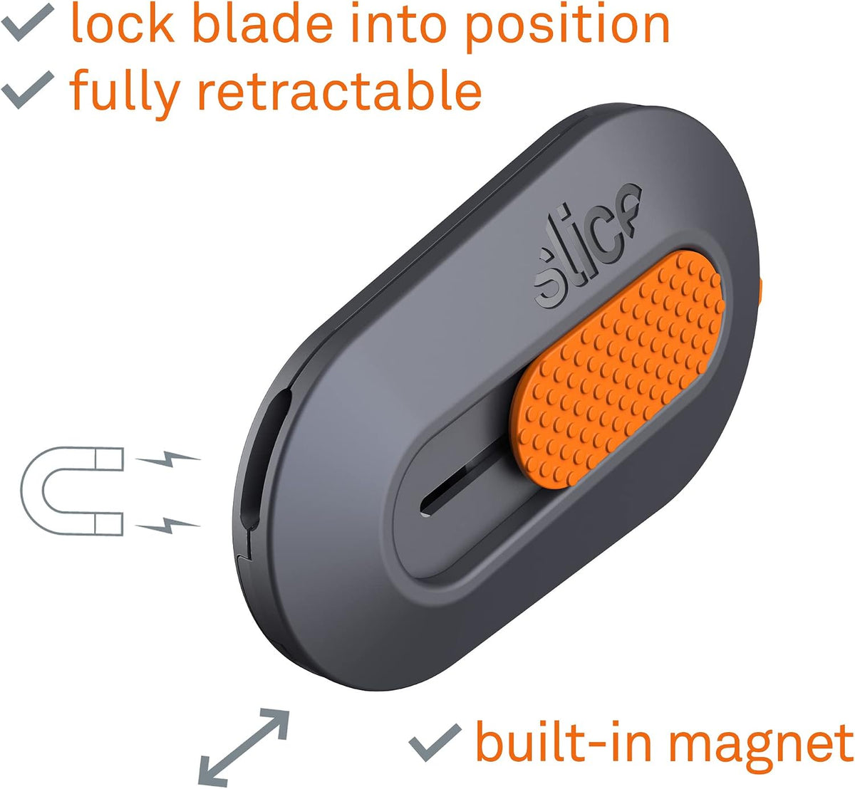 10515 Mini Box Cutter, Ceramic Blade Locks Into Position & Manual Carton Cutter 10585, 1 Pack