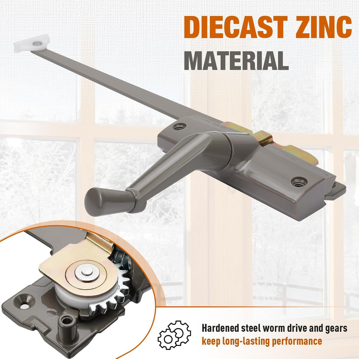 Touri Straight Arm Operator for Anderson Right Window Crank Replacement