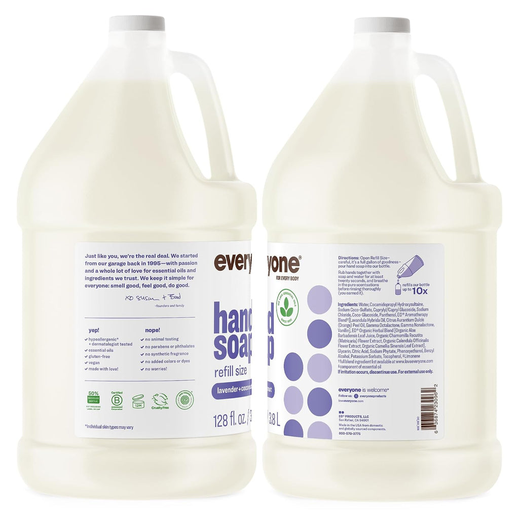 Everyone Liquid Hand Soap Refill, Lavender Coconut, 1 Gallon