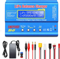 B6 Battery Balance Charger 2026 Upgraded 80W Discharger for NiMH/NiCd (1-15S) LiPo/Li-ion/Life Battery (1-6S) RC