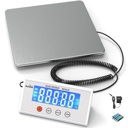 Digital Shipping Scale, 440lb Heavy Duty Stainless Steel Postal Scale for Packages, Mailing,Ideal for Home, Office