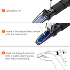 0-80% Brix Refractometer - ATC Handheld for Juice/Jam/Syrup