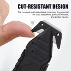 IMOZATA Safety Box Cutter 10 Pcs - Stainless Steel Concealed Blade Package Opener with Tape Splitter, Utility Tool