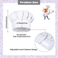 4 Pcs Chef Hats for Kids Adjustable