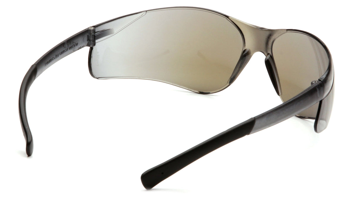 S2575SN Mini Ztek Safety Glasses Blue Mirror Lens Blue Mirror Frame ANSI Z87+