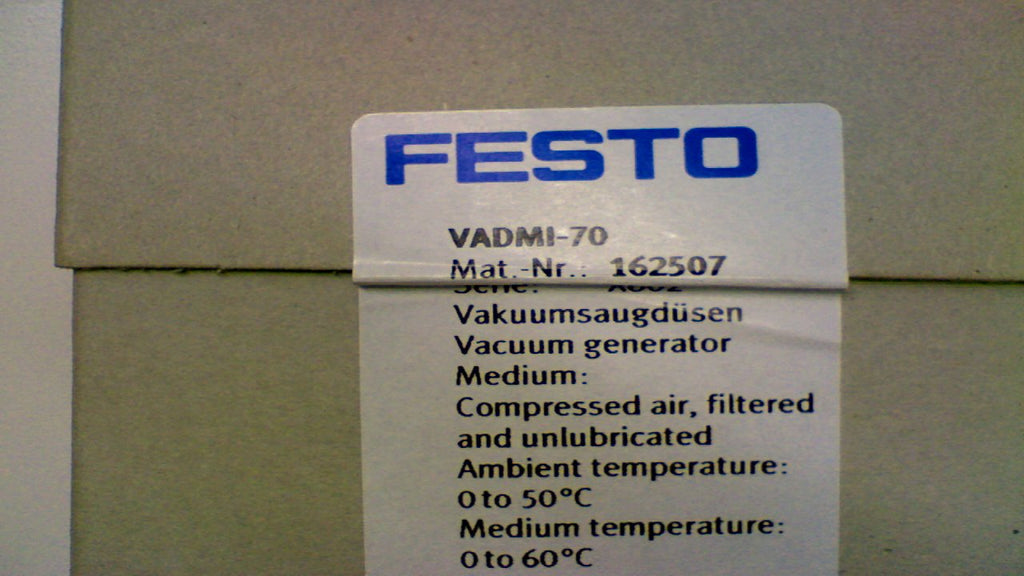 FESTO VADMI-70 VACUUM GENERATOR VADMI-70