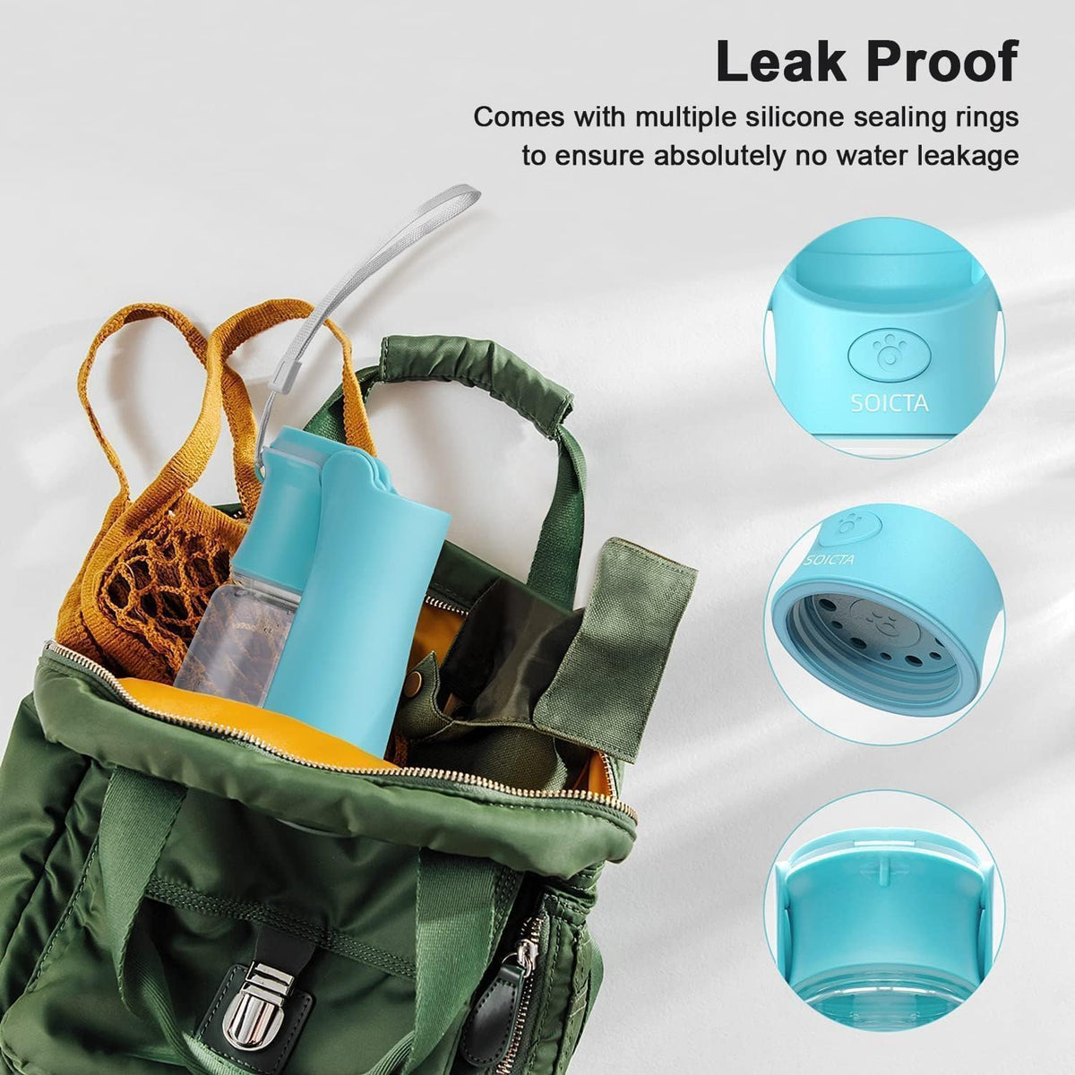 Portable Dog Small Animals Water Bottle for Walking 19 OZ or 12 OZ Pet Water Bottles for Puppy Medium Large Dogs