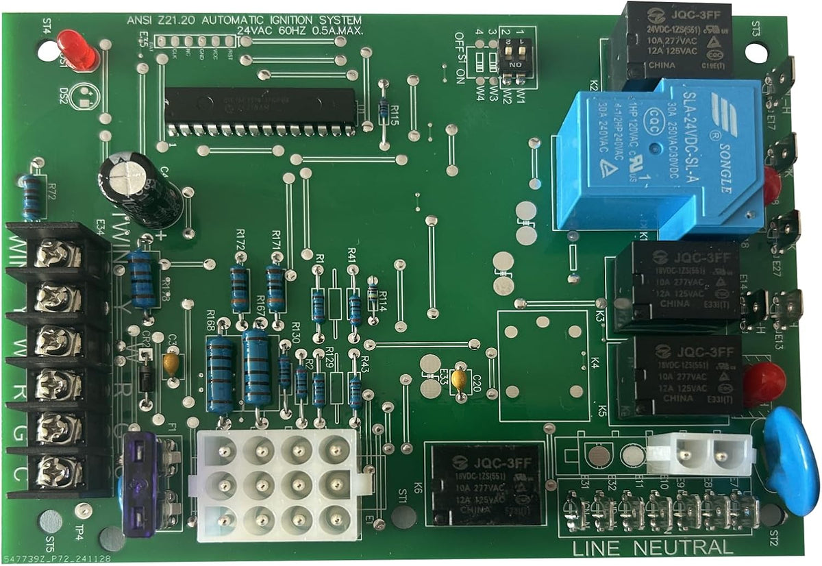 50A55-743 Furnace Control Board Replacement for Amana/Goodman Furnace Control Circuit Board PCBBF112S PCBBF123S B18099-26 B1809926S 0130F00005S