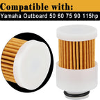 2 Pack Fuel Filter Compatible with Mercury Outboard Yamaha 50HP 60HP 75HP