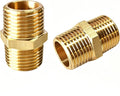 2PCS Hex Brass Nipple 1/2” Male X 1/2” Male NPT Pipe Fitting