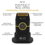 Instinct Metal Double Foil Shaver with IN2 Vector Motor Black