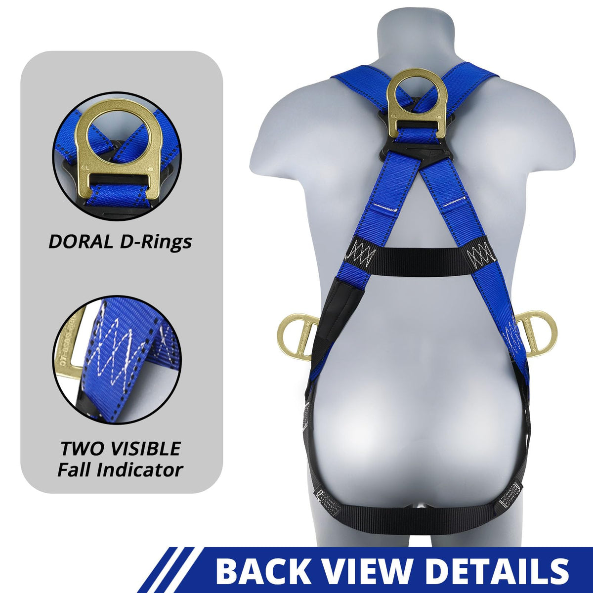TRSMIMA Safety Harness Fall Protection - Men Construction Roofing Work