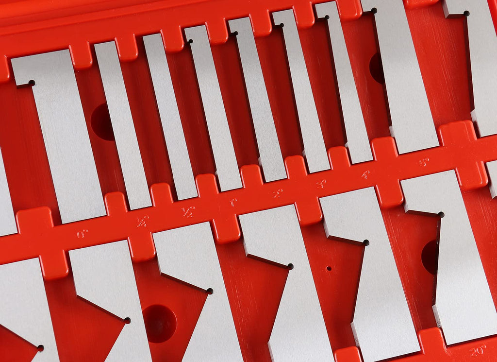Accusize 17 Pc Precision Angle Block Set, Hardened Steel