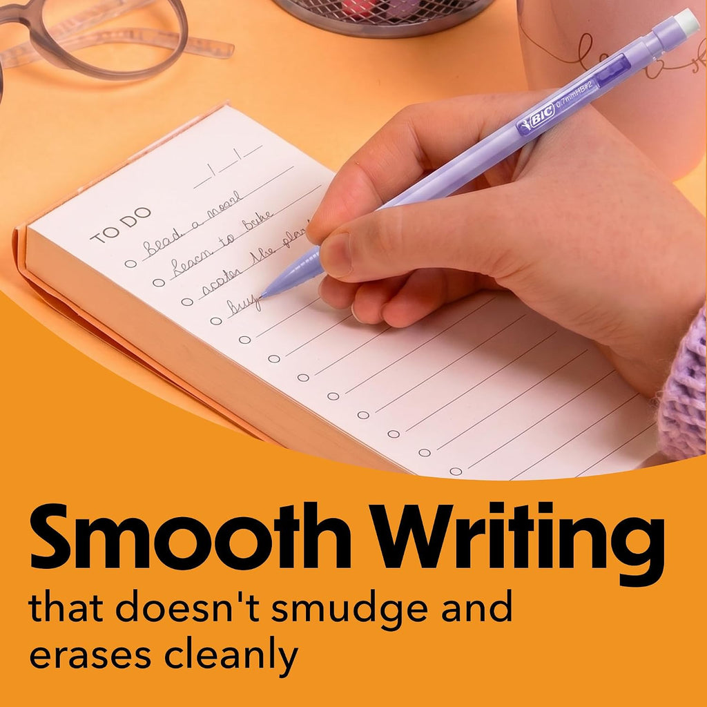 Xtra-Smooth Mechanical Pencils, 0.7 mm Medium Point, 40-Count | No. 2 Lead Resists Smudging and Erases Cleanly