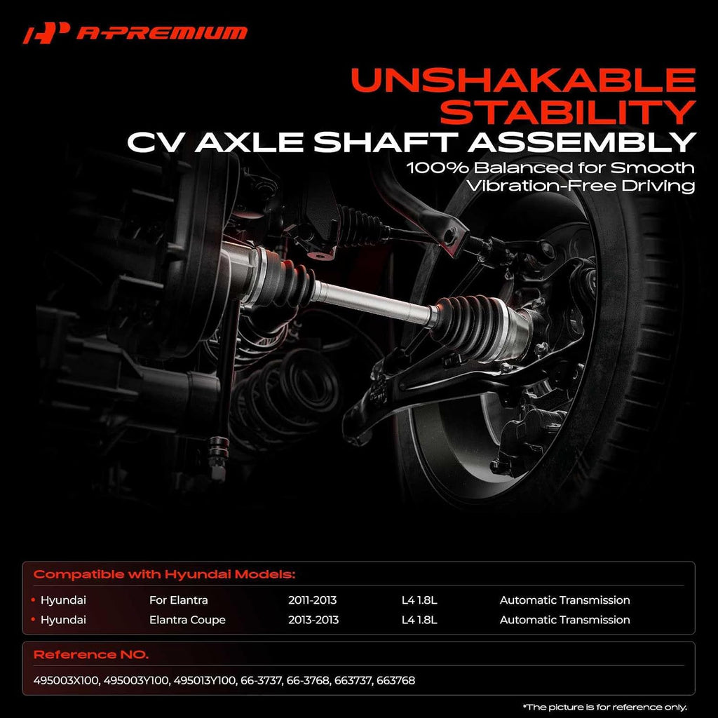 A-Premium Set of 2 Front CV Axle Shaft Assembly