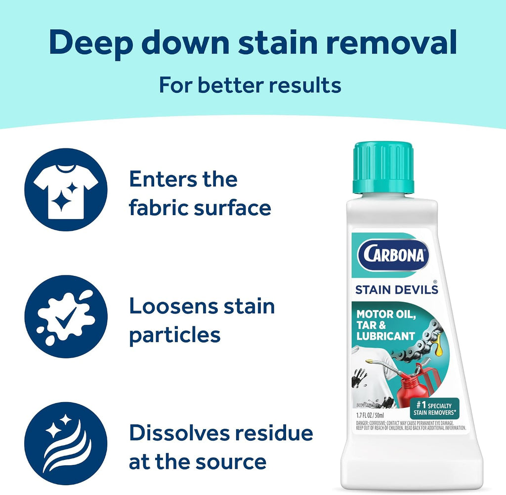 Stain Devils #7 Spot Cleaner, Motor Oil, Tar & Lubricant, 1.7 Fl Oz