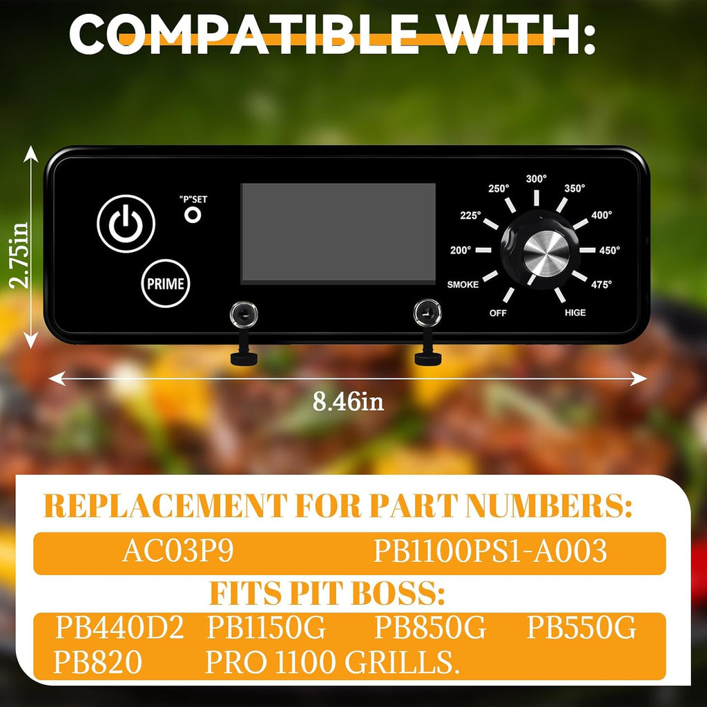 AC03P9 PB1100PS1 Control Board fit for Pit Boss 1100PS1, PB820, Pro 1100
