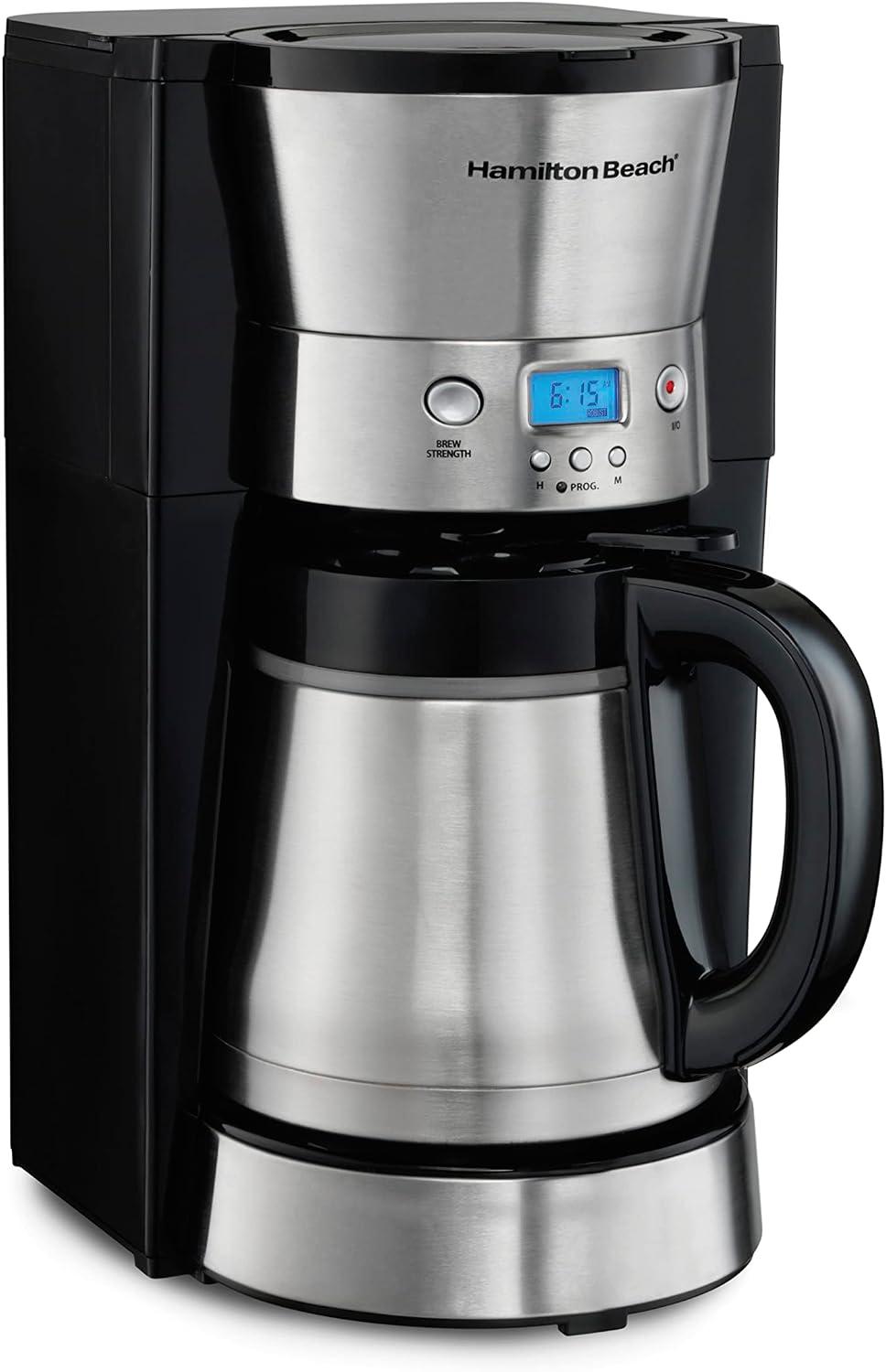 Programmable Drip Coffee Maker with 10 Cup Thermal Carafe | 3 Brewing Options | Auto Shutoff & Pause and Pour |