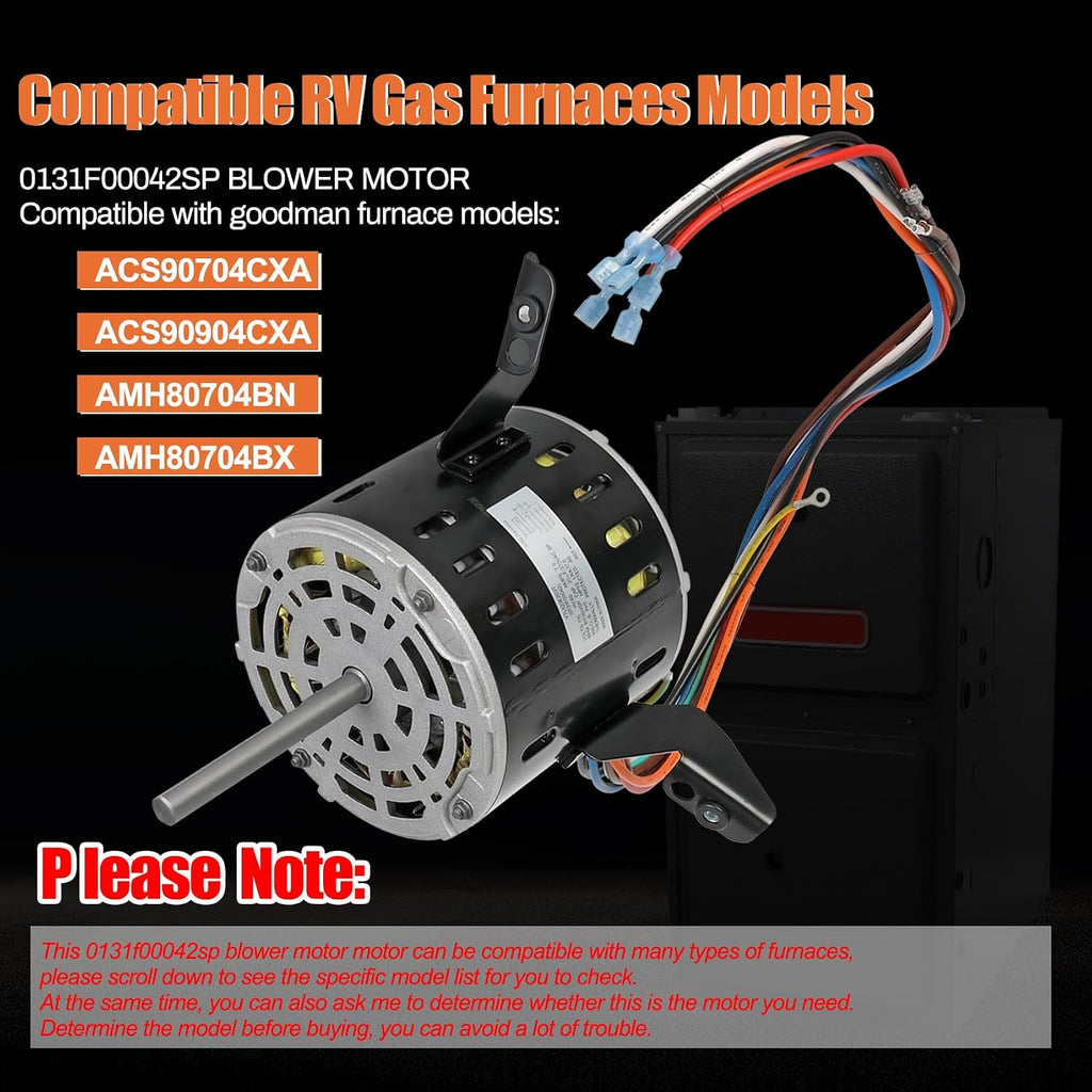 0131F00042SP Blower Motor, Replaces Goodman 0131F00042SP