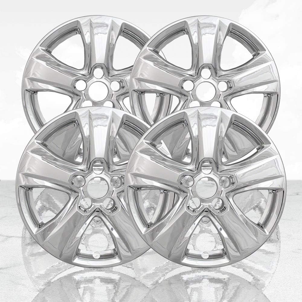 4pc 17" 5 V Spoke Front/Rear Wheel Skins for Toyota Rav4 19-25 - Chrome