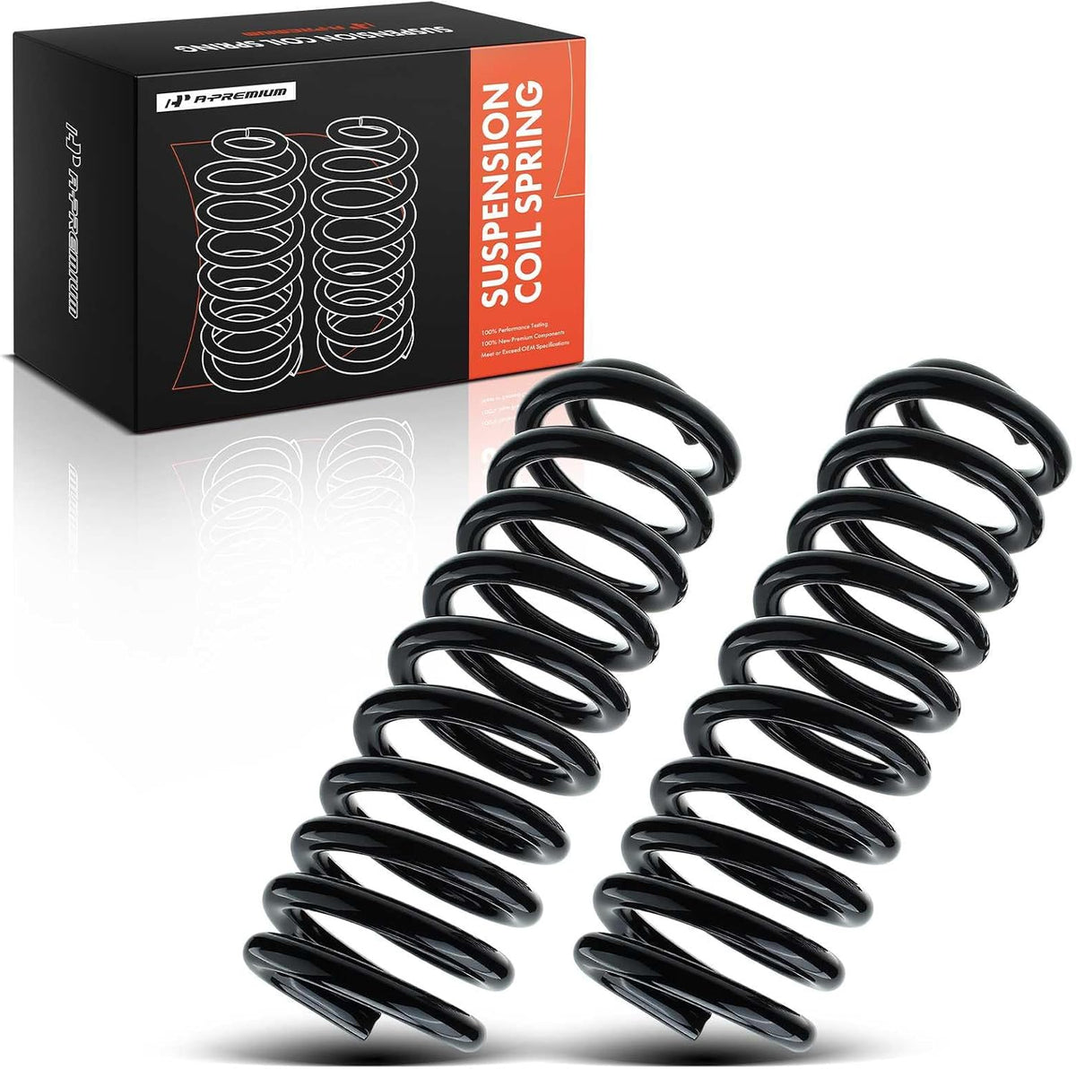 A-Premium 2-Pack Front Suspension Coil Spring Set Compatible with Ford