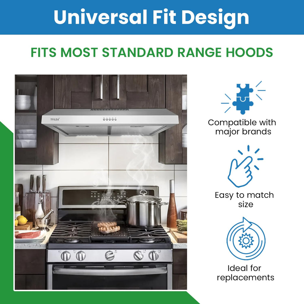 Filter Everything Replacement Aluminum Range Hood Filter Compatible with Whirlpool Y706012 – 9” x 16-1/2” x 3/32” – 1-Pack