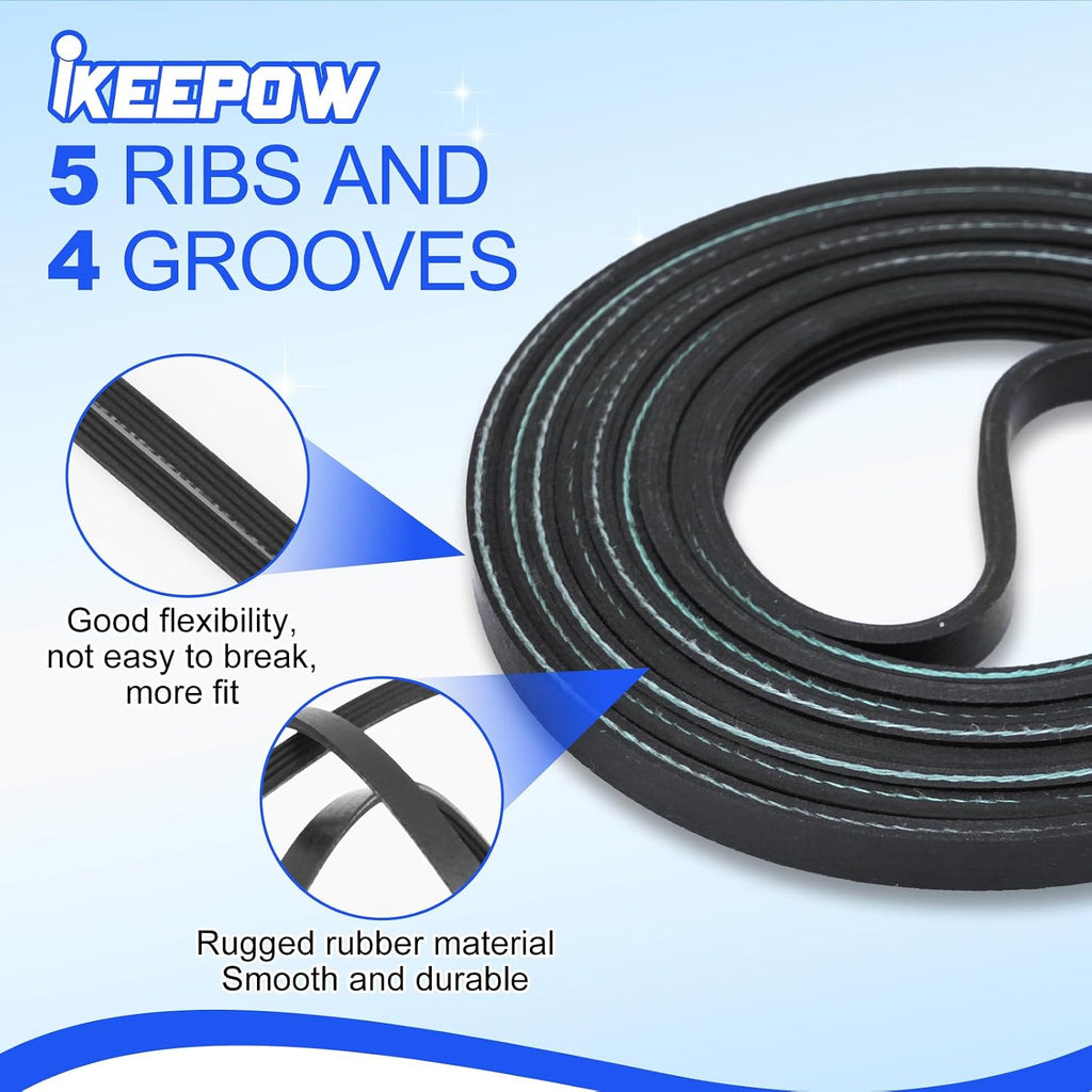 Dryer Drum Belt 40111201 Compatible with Maytag/Whirlpool/Amana