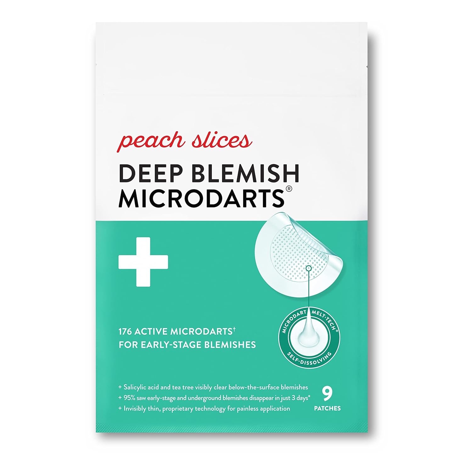 Deep Blemish Microdarts (9 ct) - Early Stage Pimple Patches for Face - Salicylic Acid, Niacinamide, Hyaluronic Acid