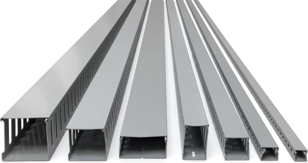 Electriduct 2" W x 2" H Open Slot Wire Duct - 12 Sticks | 79 Feet - White