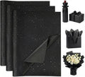120 Sheets Black Glitter Tissue Paper, 20 X 14 inch