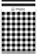 100 Count - 12 x 15.5 inch, Poly Mailer Black Gingham Plaid Package Envelope