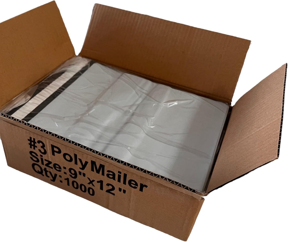 Poly Mailers 9"x12" Inches 1000 Pack Self Self Adhesive Shipping Bags for Clothing Poly Package Bags Lightweight &