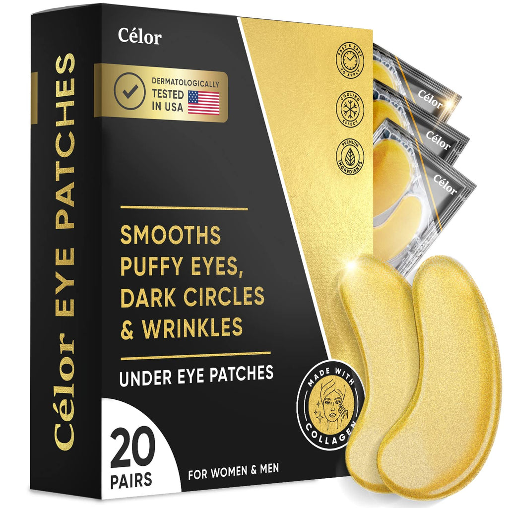 Under Eye Patches (20 Pairs) - Eye Patches For Puffy Eyes And Dark Circles - Under Eye Mask For Beauty & Personal
