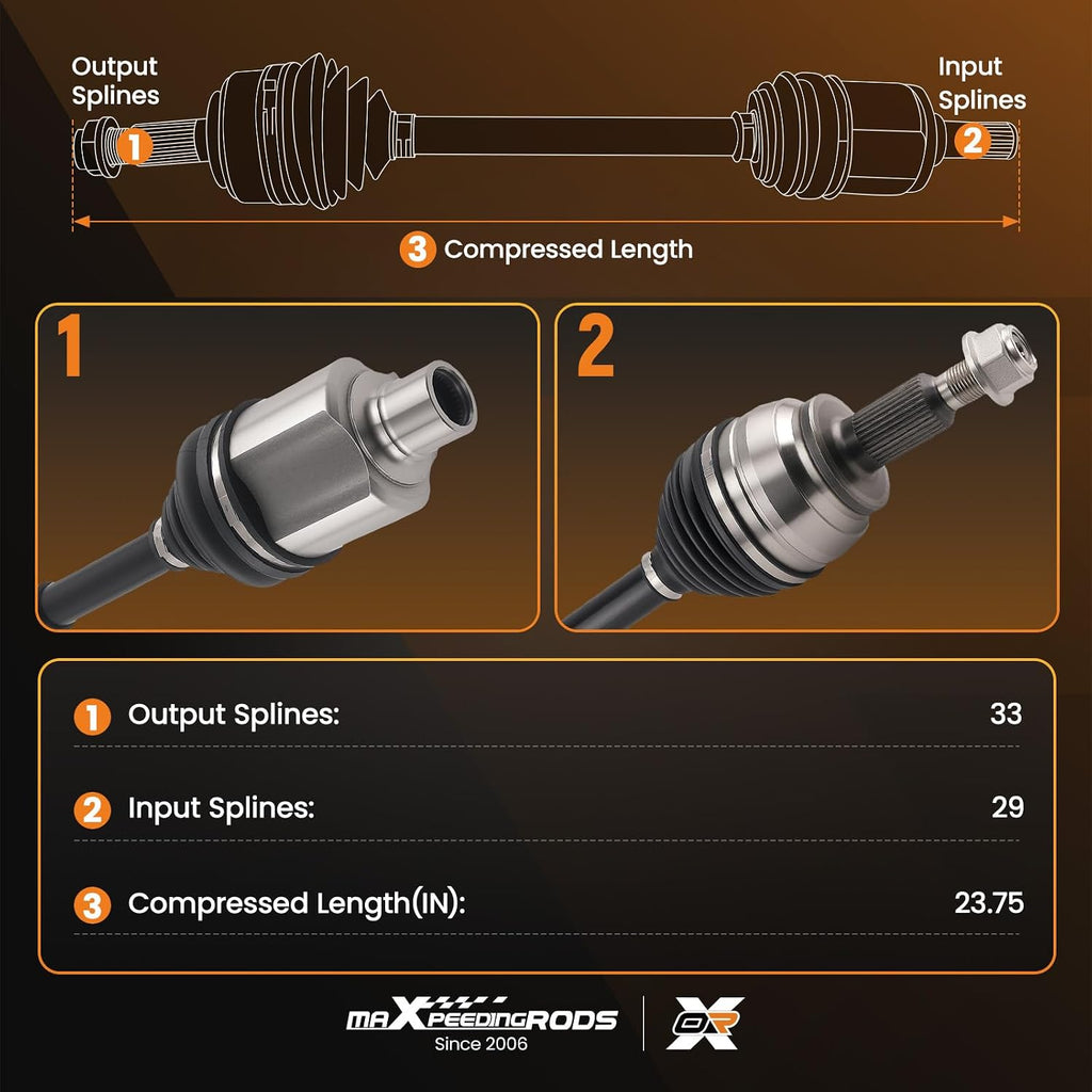 maXpeedingrods Front Left or Right CV Axle Shaft for Dodge Ram 1500