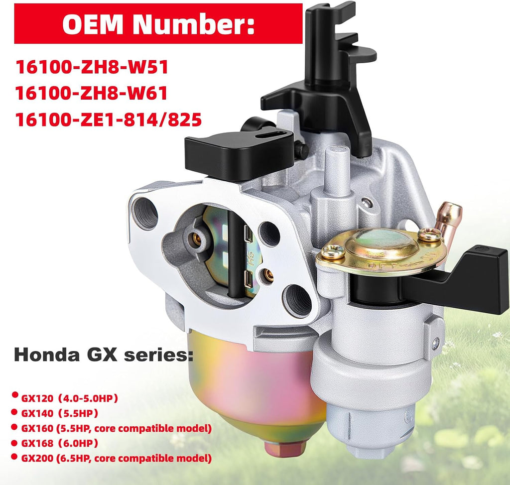 GX160 GX200 Carburetor for Honda GX120 GX140 GX168 5HP 5.5HP 6.5HP Engine