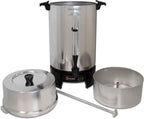 Commercial Coffee Urn Highly-Polished Aluminum NSF Approved Features Automatic Temperature Control Large Capacity