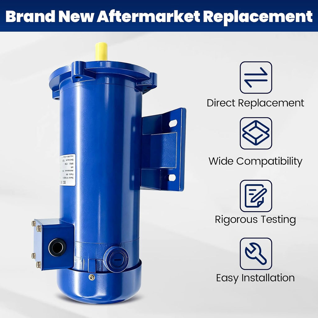 MD0510E Permanent Magnet DC Motor 1HP 56C 12V Fit for Hallmark Industries