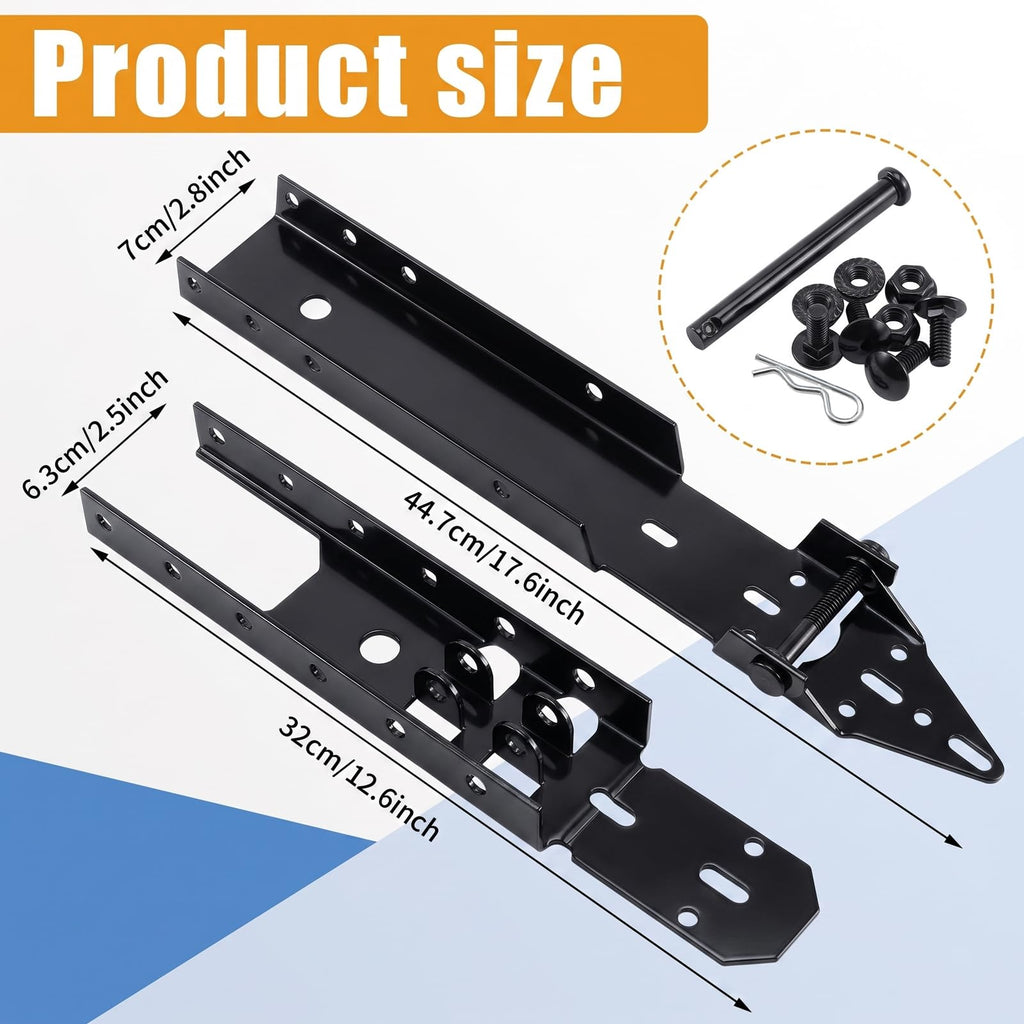 Garage Door Bracket Adjustable Garage Openers Bracket, Black