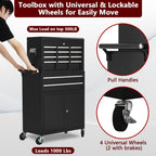 8 Drawers Rolling Tool Chest, Tool Storage Removable Tool Box Combo