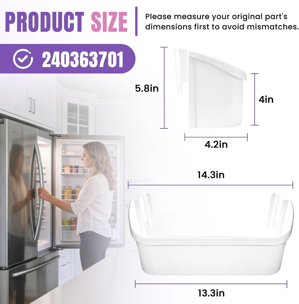 AMI PARTS 240363701 Door Bin Shelf Fit for Frigidaire, Kenmore Refrigerator