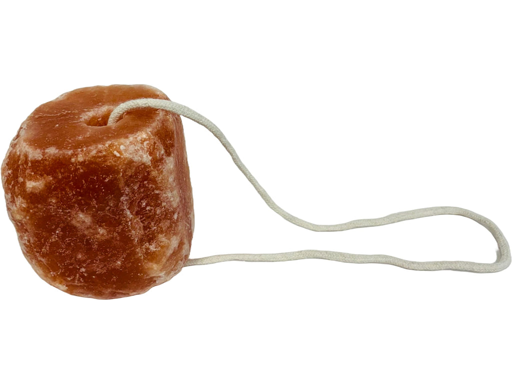 Himalayan Salt Lick Block on Rope, 4.4-6.6 Lbs